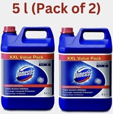 Domestos Original Professional 2 x 5L Bleach and Toilet Cleaner 3.08 per litre