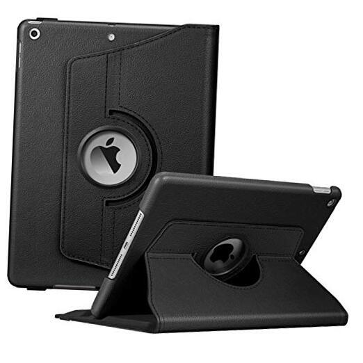 360° Rotating Stand Case for iPad 9th/8th Gen (2021/2020) - Black