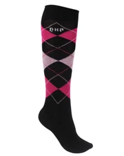 QHP knee high socks. Check hot pink QHP