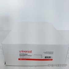 Imperfect Box 10 Single Window Gummed White Business Envelope 500Ct