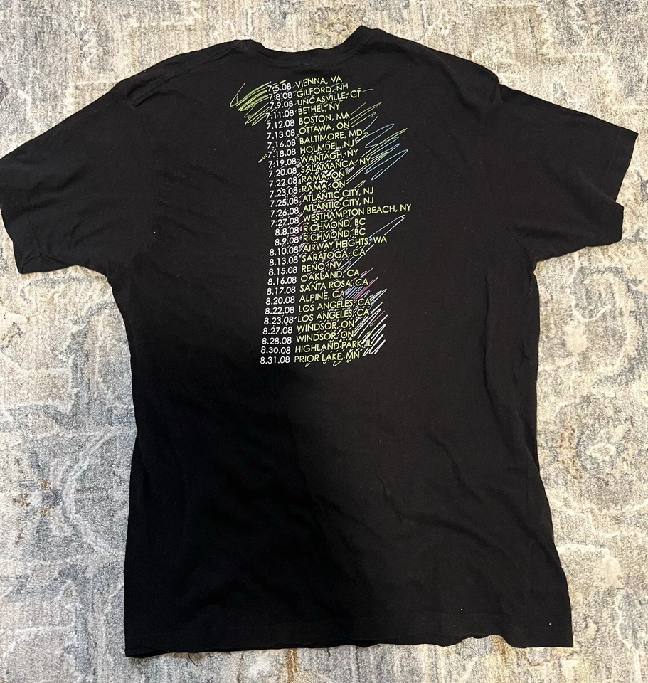 Camiseta de concierto vintage Y2K Donna Summers Crayons Tour para mujer XXL Foto 4 de 4