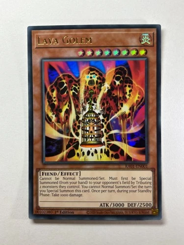 Lava Golem RA01-EN001 Ultra Rare 1st Edition YuGiOh Card NM
