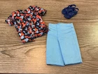 Vintage Mattel Barbie Ken Doll Clothes Shirt Shorts Shoes Set Lot