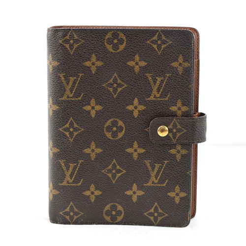 LOUIS VUITTON Monogram Agenda MM Day Planner Cover R20105 LV Auth R3786CJ804