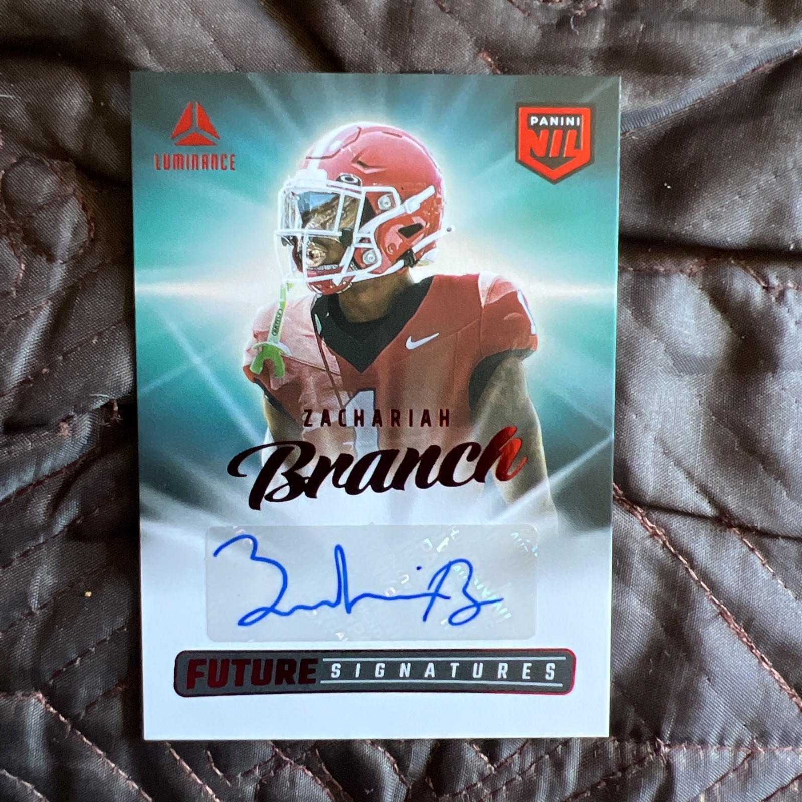 2025 Panini Luminance Zachariah Branch Future Signatures Red Auto NIL-ZBH