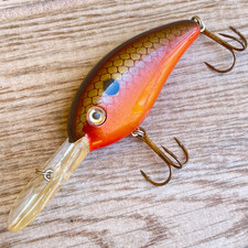 Strike King Vintage 3 XD Style Deep Diving Crankbait Orange Craw Bass Lure