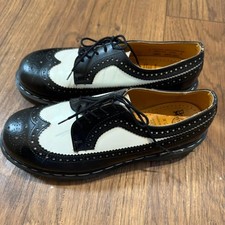 Dr-martens Men's Black and White Brogues