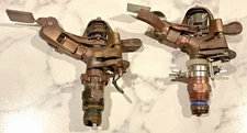 2x Lot Vintage Rain Bird Impact Sprinkler Head # 25 & P-J
