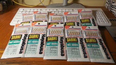 10 pack of Hayabusa S-002AE- Hage-Kawa Sabiki Rig size 8