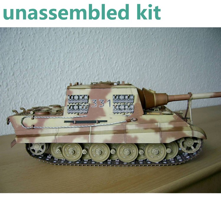 1/25 WWII Jagdtiger Heavy Tank Destroyer 3D Paper Military Model Unassembled Kit