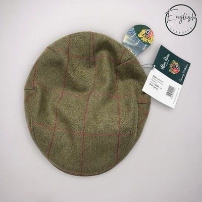 Alan Paine Combrook Tweed Flatcap Herren XL Salbei