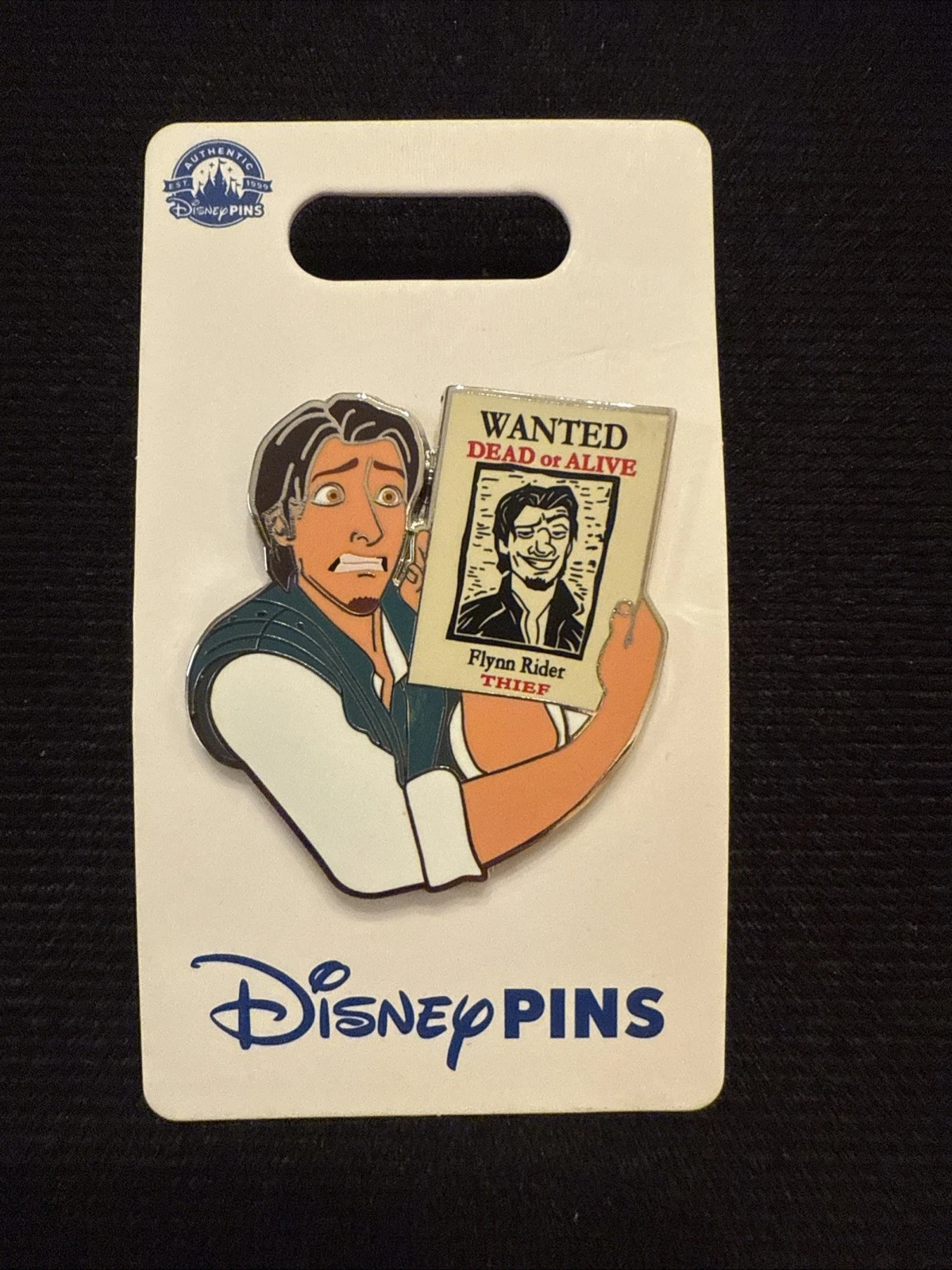 2024 Disney Parks Rapunzel Tangled Flynn Rider Wanted Poster OE Pin New
