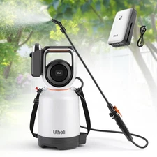 20V Cordless Garden Sprayer, 1.3 Gallon/4.75L Pump Sprayer, Intelligent Pump ...