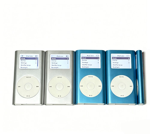 Fully Tested Apple iPod Mini 2nd Gen A1051 Silver Blue Retro Portable Music Play