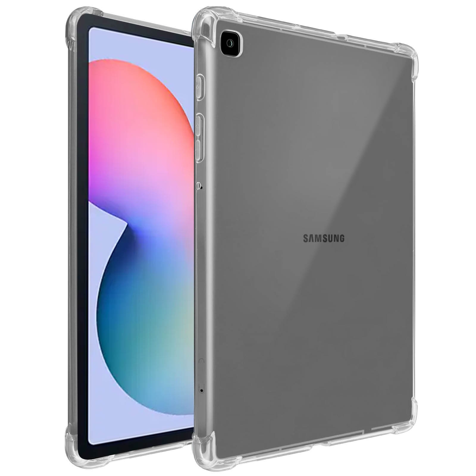 Coque silicone Galaxy Tab S6 Lite avec coins renforcés et bumper intégral anti-chute