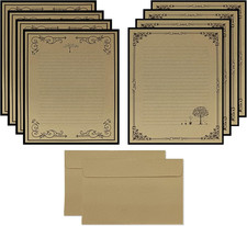 72PCS Vintage Stationery Set with 48 Letter Papers  24 Envelopes
