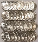 ROLL (40) 1953 S WASHINGTON QUARTERS “STUNNING GEMS” BU UNCIRCULATED 90% SILVER