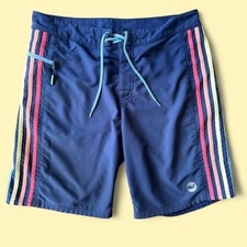 Vineyard Vines Mens Retro Rainbow Side Stripe Boardshorts Swim Trunks 32
