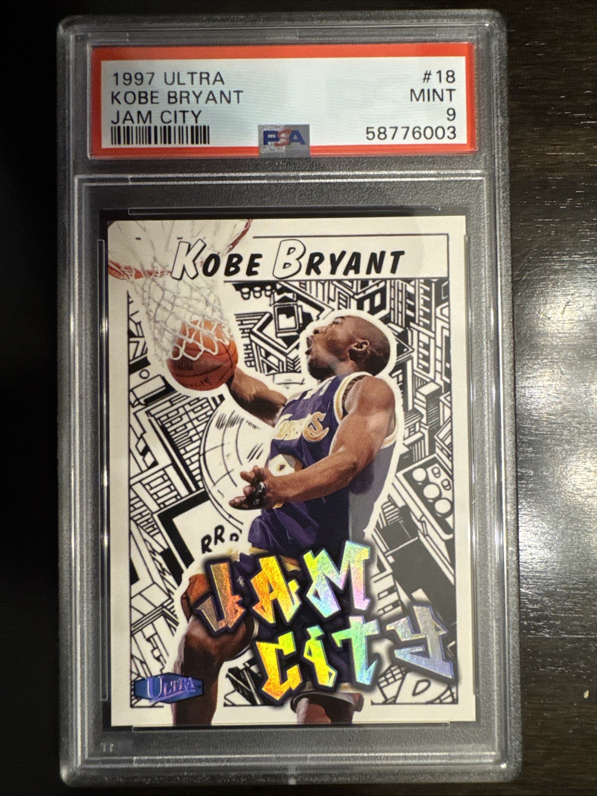 1997 Fleer Ultra Kobe Bryant Jam City #18 PSA 9