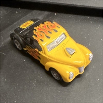 Mattel HO Scale Slot Car Black Yellow Flames 2888MWD Original 1998