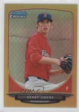 2013 Bowman Chrome Prospects Gold Refractor 6/50 Henry Owens #BCP150 fm0