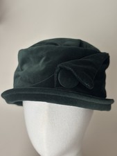 Vintage Pop Goes The Weasel Velvet Bottle Green Hat Slouchy Med Fagan Cosplay