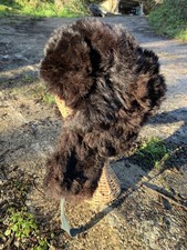 Vintage Russian Ushanka Hat Real Fur Trapper Hat Brown Ear Flap Hat Size Medium 