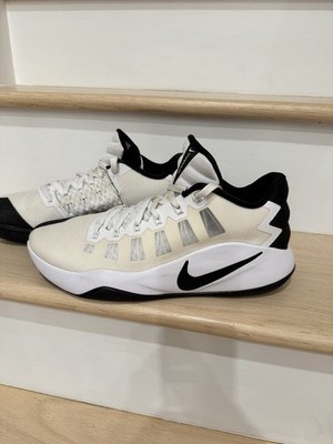 Nike Men's Hyperdunk 2016 Sneakers Low Size 12 White Black Basketball 844363-100