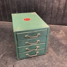 Vintage Wards Master Quality, 4 Drawer, Metal , Small Parts Storage Cabinet