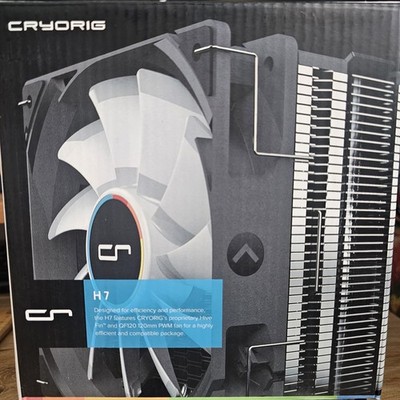 CRYORIG H7 Tower Cooler 120mm 49 CFM Max