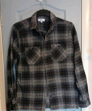 Next Men's Grey, Blue Yellow Checked Button Up Press Stud Shirt Size M