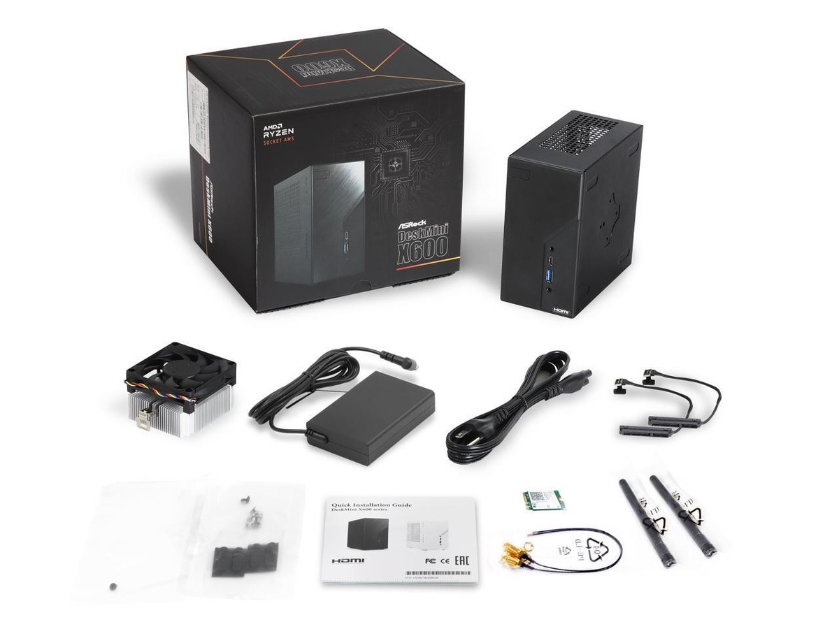 ASRock DeskMini X600 AMD Socket AM5 Barebone Mini PC | eBay