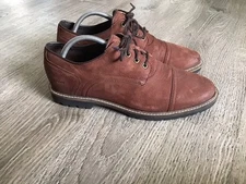 Cole Haan Mens Grand Os Nathan Size 9 M Brown Suede Cap Toe Oxfords Dress Shoes