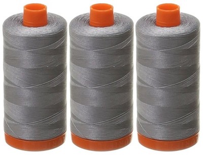 Aurifil (MK50-2605-3pack) Cotton Mako Thread 50wt 1300m MK50 2605 Aurifil#6