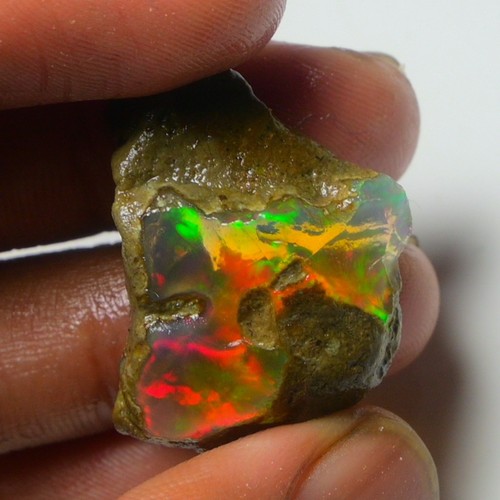 Natural White Opal Rough 28.85 CTS, Ethiopian Welo Opal Raw Gemstone For Jewelry