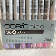 TOO Copic Ciao 36 Colors A Set Pens Markers Color Marker Alcohol Marker