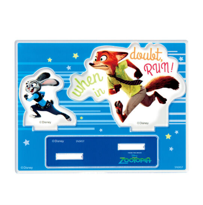 Disney Bandai Prize Nick Wilde Judy Hopps Zootopia acrylic stand