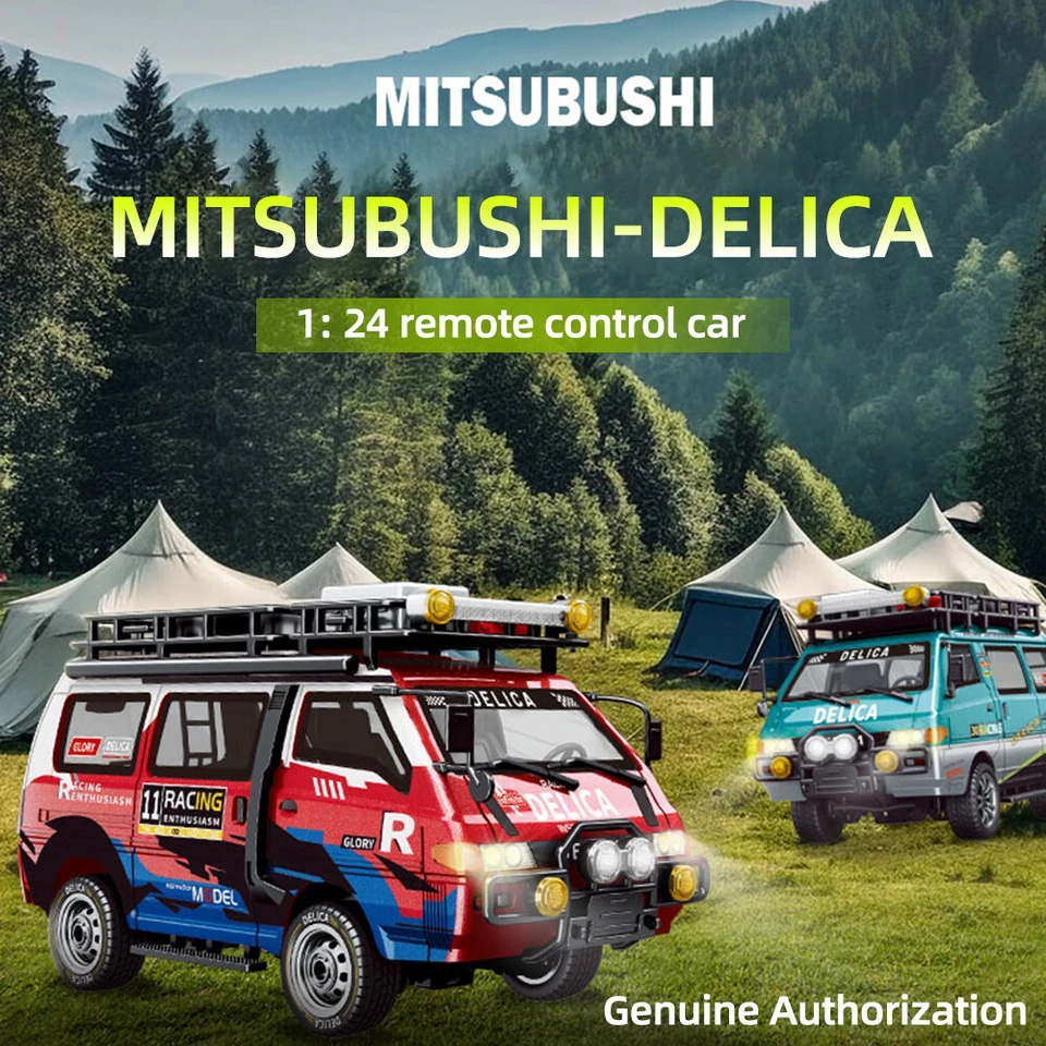 RC Car Delica 1/24 Remote Control 2.4G 50M Vehicle 4WD /2WD Headlights Van - Image 3 of 4