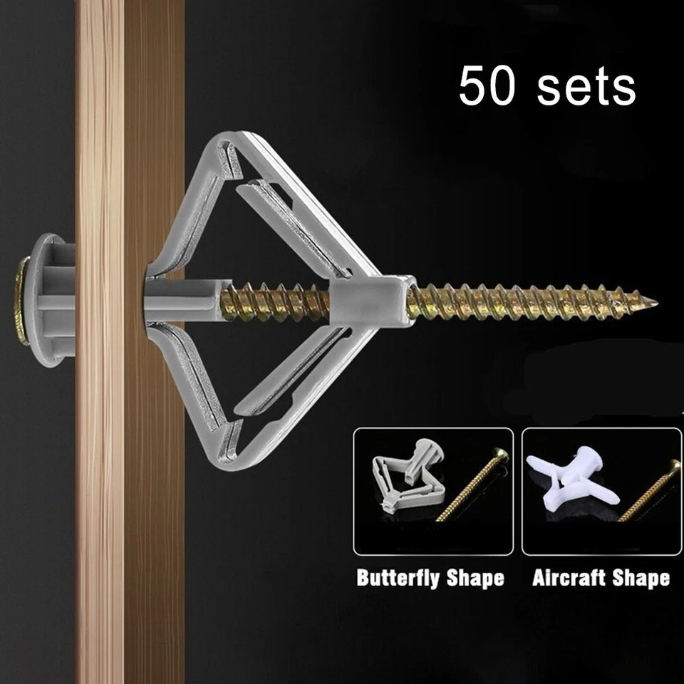 Premium Trockenbauanker verhindern Verdrehen f??r einfache Installation 50 Sets