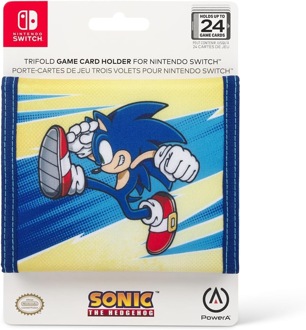 Porte-carte Sonic pour Nintendo Switch - Étui PowerA de 24 jeux