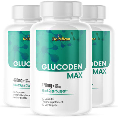 Glucoden Max- Blood Support- 3 Bottles- 180 Capsules