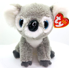TY VelveTY Beanie Kookoo Gray Koala 6" Plush Blue Glitter Eyes 2017 Hang Tag
