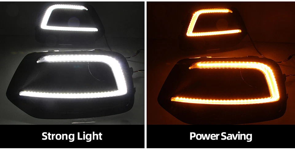 2X LED DRL Daytime Running Driving Light w/Turn For Chevrolet Trax 2017-2021 - Image 4 of 4