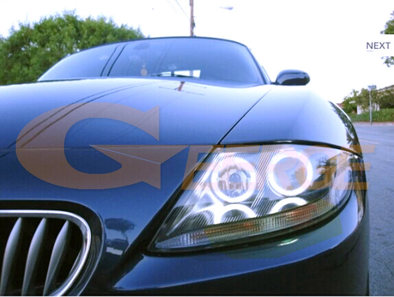 For BMW Z4 E85 E86 2003 - 2007 2008 Ultra bright COB Led Angel Eyes Halo Rings - Image 4 of 4