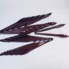 Carlisle 12pc Red/Brown 9" Scalloped Utility Tongs Restaurant Supply Party