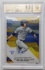 2017 Bowman Best Gold Ref. Dustin Fowler Autograph RC 34/50 BGS 9.5 w/10 Auto