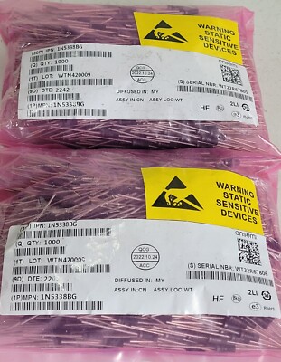 Onsemi 1N5338BG Zener Diode 5.1V QTY 2000