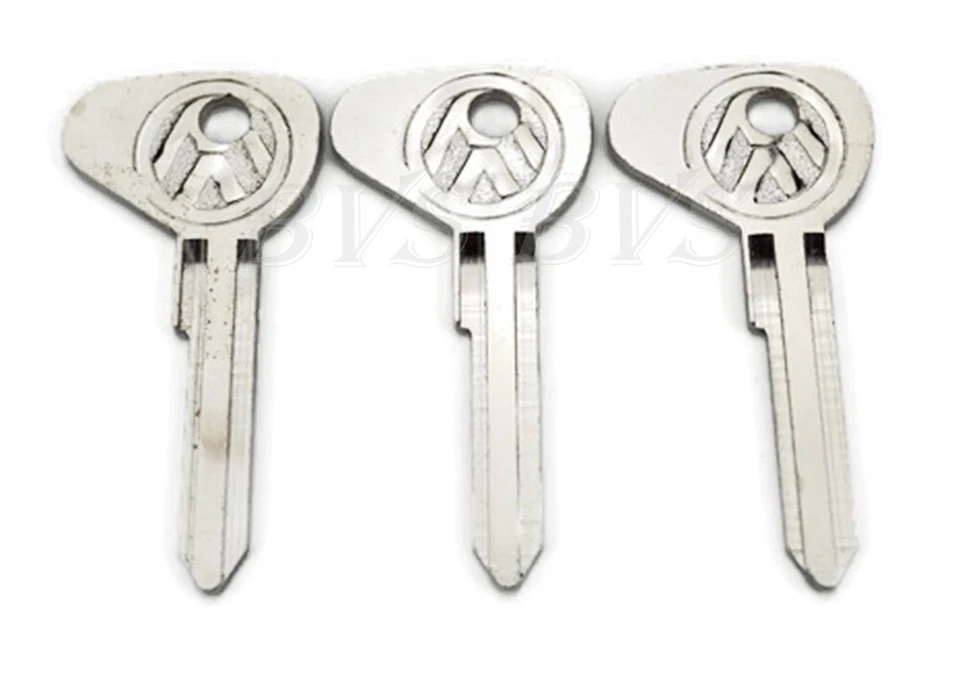 3x VW BLANK KEY Fit For VOLKSWAGEN BEETLE TYPE 3 SUPER KARMAN GHIA 1971 - 1979 - Imagem 2 de 4