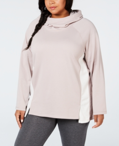 Calvin Klein Plus Size Velour-Trimmed 