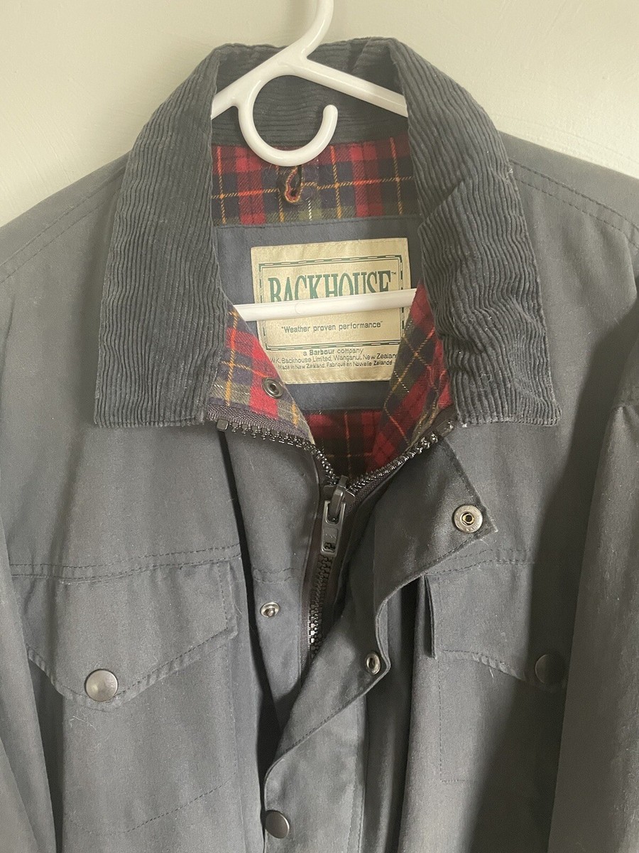 希少✨️Barbour×BackHouse オイルド90s Barbour Vintage Stockman Backhouse Heavyweight Wax Long